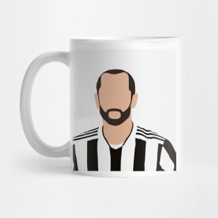 Giorgio Chiellini Minimalistic Face Art Mug